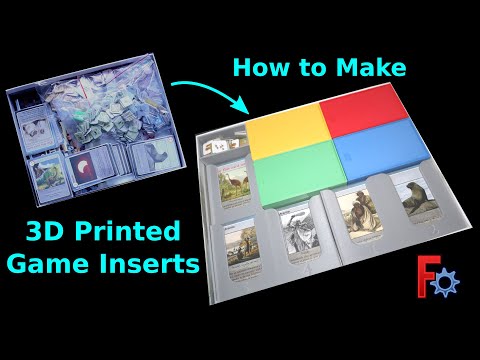 How to make 3d printed game inserts from scratch