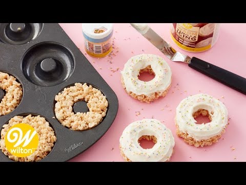 How to Make Easy Rice Cereal Treat Donuts | Wilton