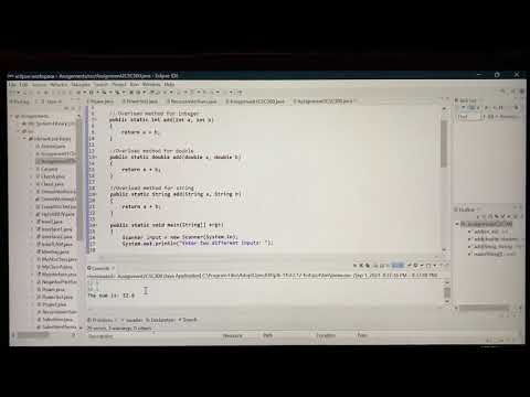 Overloading Methods Int Double String