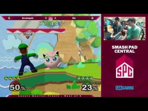 SPC 64 Losers Quarters - ilovebagelz (Luigi) vs Bin (Jigglypuff)
