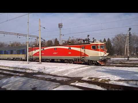 Trenul IR 473 Budapest Keleti-București Nord sosește la gara Brașov data: 05.02.2017.