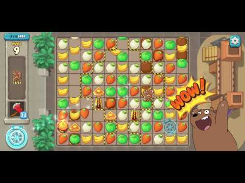 We Bare Bears Match3 Repairs Level 1480 - No Boosters