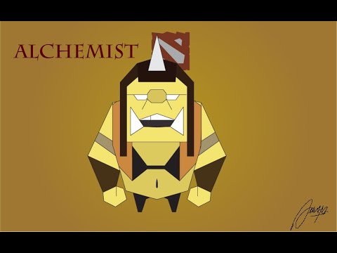 PLAYING ALCHEMIST - AFK FARMING USELESS MID BUT STILL WIN GAMES - Alchemist Midlane Guide - Dota 2