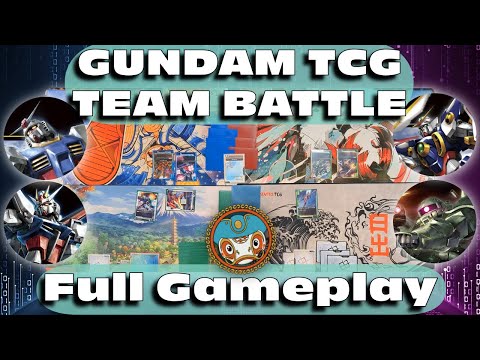 Team Battle (2v2) Full Demo Match! - Gundam Card Game Beta