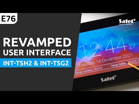 GRAFINĖ KLAVIATŪRA SIGNALIZACIJOS CENTRALEI INT-TSG2-B SATEL video