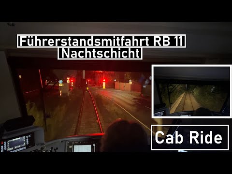 Cab ride RB 11 night shift | Fürth Hbf - Cadolzburg | BR 622