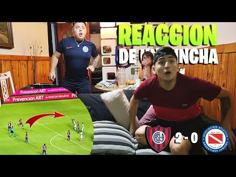 SAN LORENZO 2 ARGENTINOS JUNIORS 0 | REACCION DE UN HINCHA | COPA LIGA PROFESIONAL