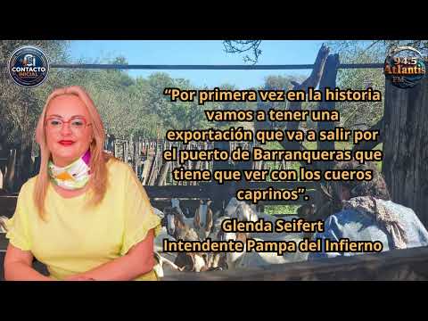 Exportación de carne y cuero caprino (Glenda Seifert - Intendente de Pampa  del Infierno)