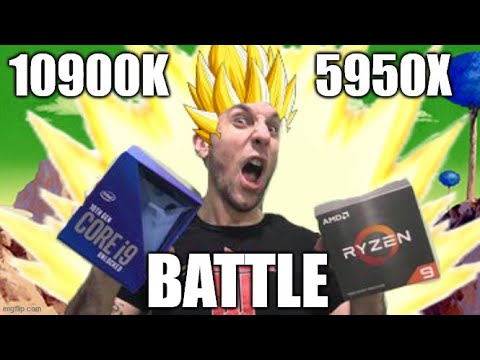 5950X VS 10900K MAX OVERCLOCK BENCHMARKS