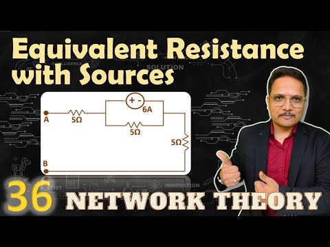 Equivalent Resistance Problems using Dependent Independent sources