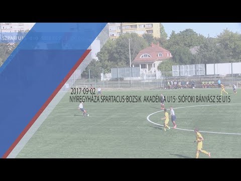 20170902-U15 I. o. 2017.09.02.: Bozsik Akadémia – Siófok 4:0 (2:0) Összefoglaló