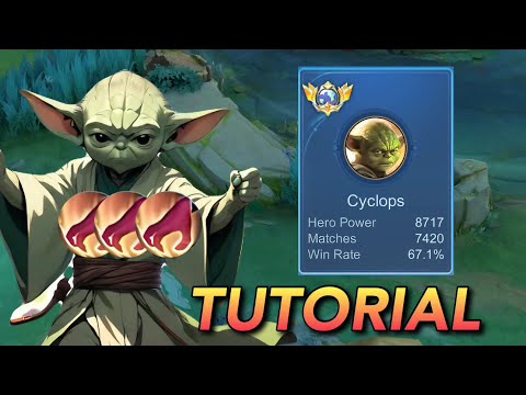 GLOBAL CYCLOPS JUNGLE TUTORIAL BEST BUILD AND EMBLEM!🔥(Pro didnt tell you this) - Mobile Legends