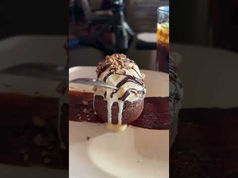 Chocolate Lava Cake at the Chart House in #San Antonio Texas #chocolatecake #chocolatelavacake