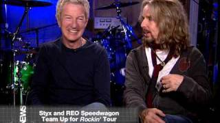 Tommy Shaw &amp; Kevin Cronin from REO Speedwagon on VH1 News, talking about their summer plans for 2009