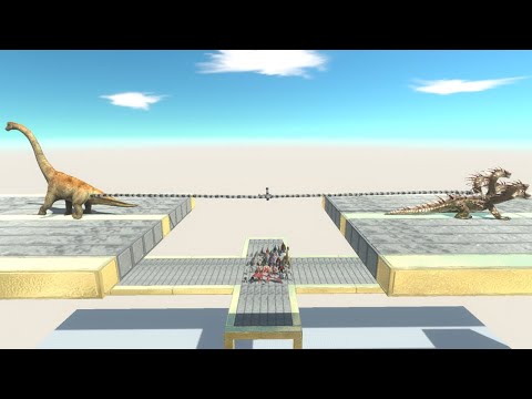 Tug of War: Carnivore and Herbivore Dinosaur VS Fantasy and Infernals Animal Revolt Battle Simulator