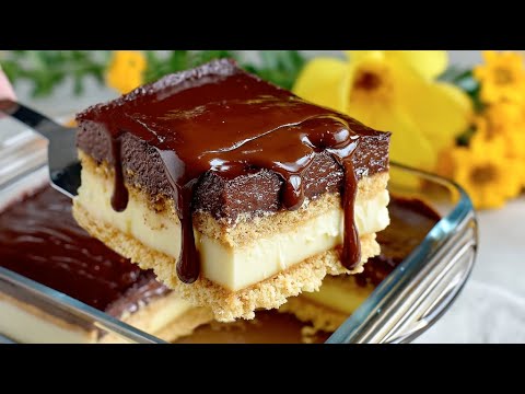 An incredibly delicious chocolate cake that requires no baking and can be made in 10 minutes.