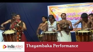 Thayambaka performance by young talents 