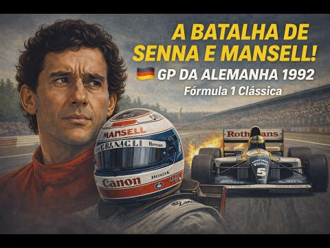 [98.1] SENNA! GP da Alemanha 1992 Corrida Completa!