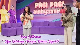 Download lagu RARA SUDIRMAN -APA SALAHNYA (DENGAN BAHASA ISYARAT) mp3