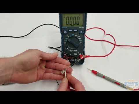 Testing a microwave diode with a digital meter