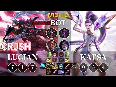 ASP Crush Lucian vs Kai'Sa Bot - KR Patch 11.2