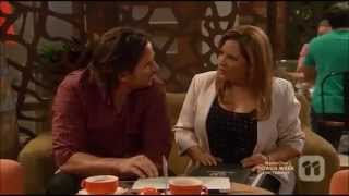 Terese and Brad kiss on the check scene ep 7149