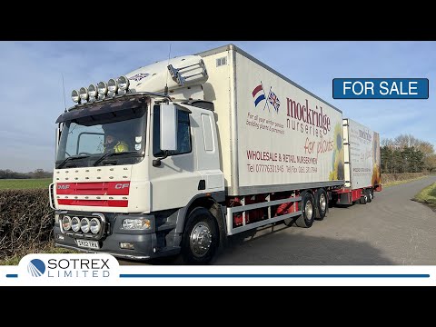 For Sale - New Stock From Sotrex: DAF CF 75 310 6 X 2 Box With Trailer