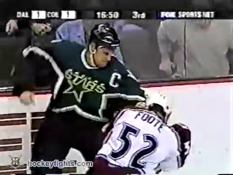 Derian Hatcher vs Adam Foote Jan 20, 2003