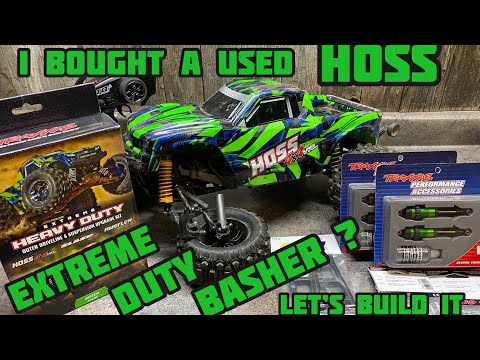 Traxxas hoss gets cleaned & 9080 G extreme heavy duty upgrades