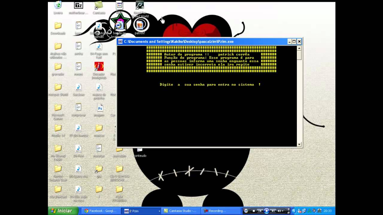 Programa feito no pascal zim -