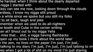 Dr. Dre - Talking To My Diary Lyrics - Compton - Lyric Video