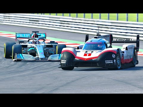 Mercedes F1 2020 vs Porsche 919 EVO at Red Bull Ring