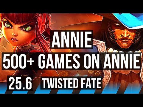 ANNIE vs TWISTED FATE (MID) | 500+ games | EUW Diamond | 25.6