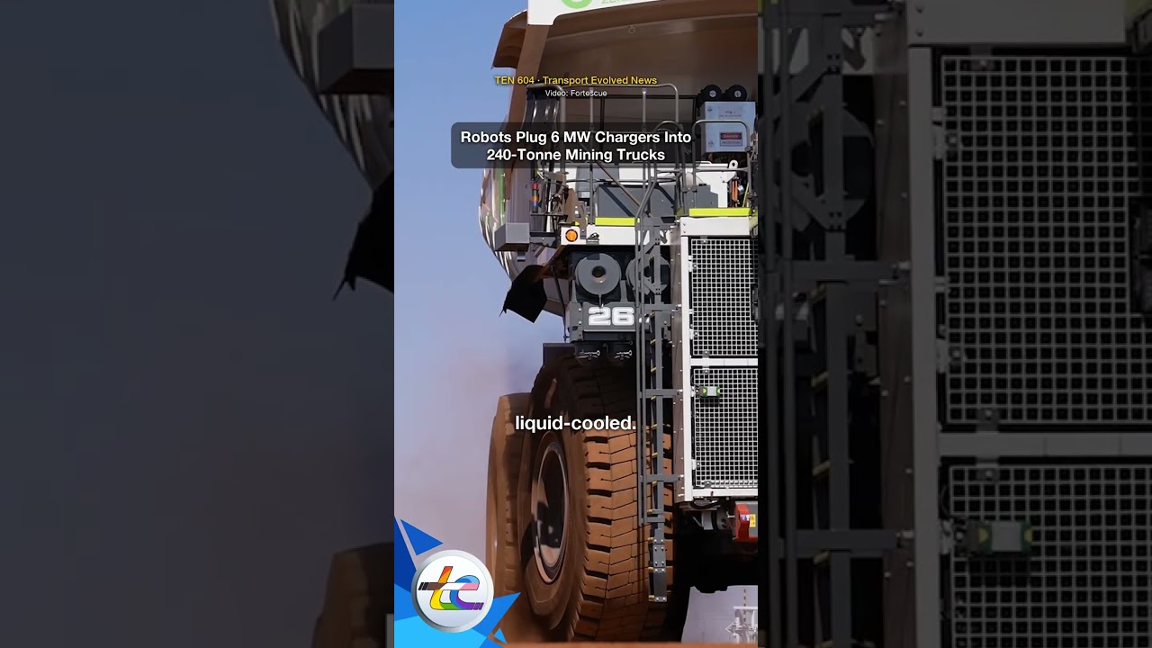 Robots Plug 6 MW Chargers Into 240-Tonne Mining Trucks!