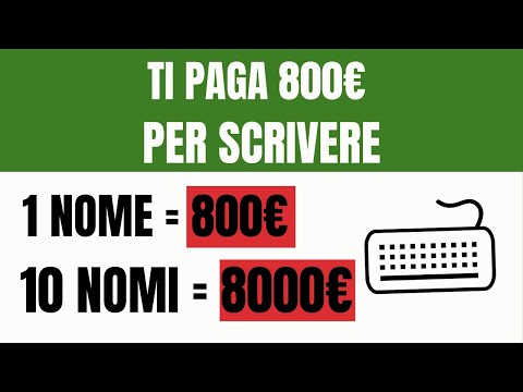 , title : 'Questo Sito Ti Paga 800€ Per Nome Che Scrivi (Garantiti) - Come Guadagnare Online Scrivendo Nomi'