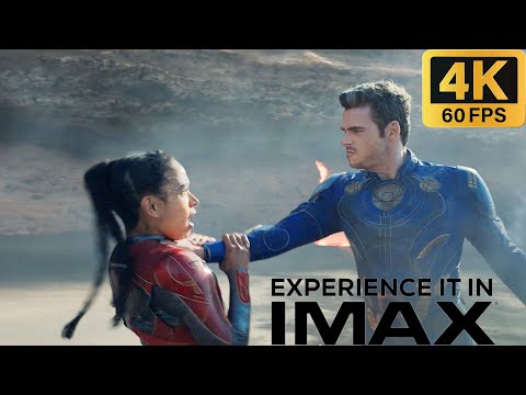 Ikaris vs Makkari FULL FIGHT IMAX 4K60FPS | Eternals