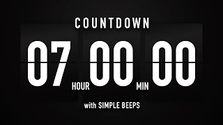 7 Hours Countdown Timer Flip Clock ✔️