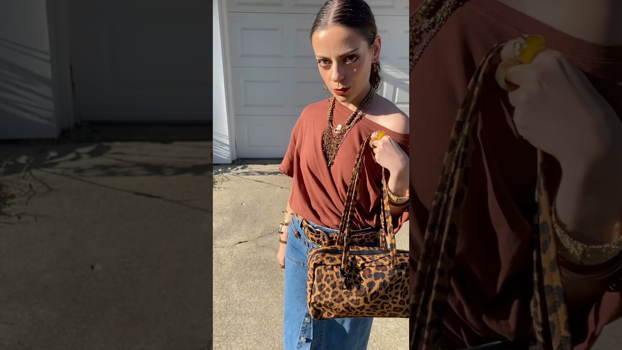 Unbox & style Baggu Leopard Bowler Bag 🐆 #baggu #handbags #leopardbowler