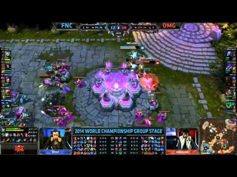 sOAZ finishing the base attemt #1 - FNC vs OMG (S4 Worlds)