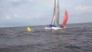 preview picture of video 'NACRA F-18 at Hampton Beach'