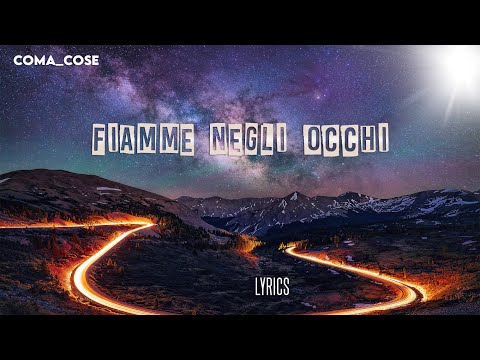 Coma_Cose - Fiamme negli occhi | Testo [Sanremo 2021]