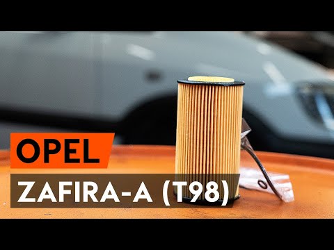 How to change engine oil and oil filter on OPEL ZAFIRA-A 1 (T98) [TUTORIAL AUTODOC]