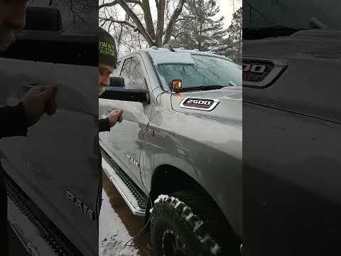 M and R automotive 2019+ Ram hood mount ditch light kit #offroad #ledlights #liftedtrucks