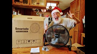 Smartele FF16Y Floor Fan - Rechargeable Battery -  Camping Home Emergencies Power Outages - Setpower