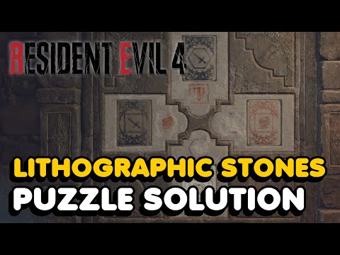 Resident Evil 4 Remake - Lithographic Stones Puzzle Solution (Chapter 8)