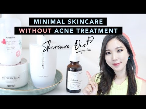 Clear Acne without Acne Treatment : Minimal Acne Skincare Routine #SkincareDiet Video