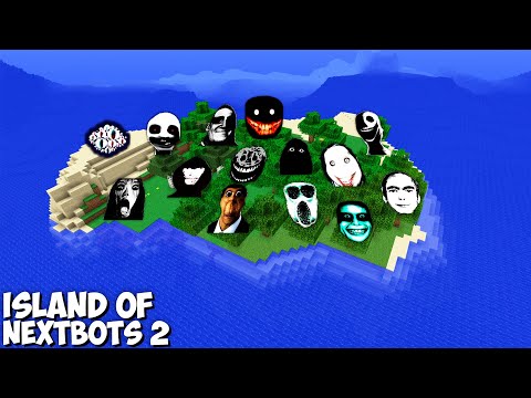 SURVIVAL ISLAND 2 WITH JEFF THE KILLER and SCARY 100 NEXTBOTS in Minecraft - Gameplay - Coffin Meme