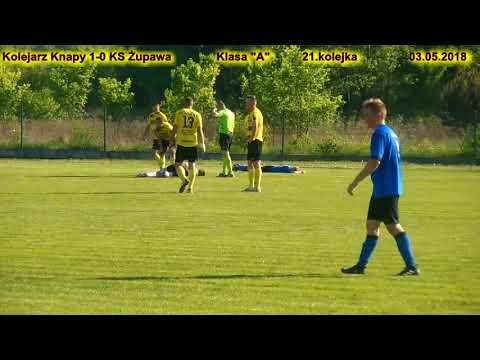 Skrót meczu: Kolejarz Knapy - KS Żupawa (03.05.2018) Klasa "A" / 21.kolejka