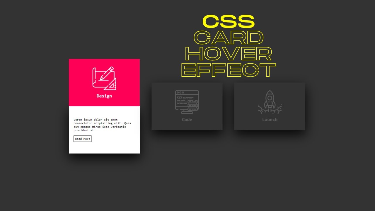 CSS Card Hover Effects - Tutorial