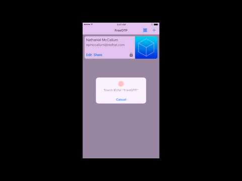 FreeOTP Preview (iOS)